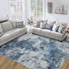 8x10 Area Rug for Living Room Bedroom: Large Washable Rug with Anti-Slip Backing Non-Shedding Stain-Resistant Soft Abstract Carpet for Dining Room Nursery Home Office (Blue) view 1