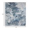 8x10 Area Rug for Living Room Bedroom: Large Washable Rug with Anti-Slip Backing Non-Shedding Stain-Resistant Soft Abstract Carpet for Dining Room Nursery Home Office (Blue) view 2