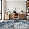 8x10 Area Rug for Living Room Bedroom: Large Washable Rug with Anti-Slip Backing Non-Shedding Stain-Resistant Soft Abstract Carpet for Dining Room Nursery Home Office (Blue) view 4