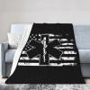 Rqwaaed American Flag EMS Star of Life EMT Throw Blankets Cozy Warm Lightweight Flannel Blanket for Sofa Bed Men and Women view 1