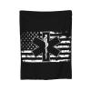 Rqwaaed American Flag EMS Star of Life EMT Throw Blankets Cozy Warm Lightweight Flannel Blanket for Sofa Bed Men and Women view 3