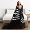 Rqwaaed American Flag EMS Star of Life EMT Throw Blankets Cozy Warm Lightweight Flannel Blanket for Sofa Bed Men and Women view 4