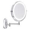 BebeXi Wall Mounted Vanity, Bathroom Bathtub, Make-up Mirror. 1X/5X Magnifying Vanity Mirror with LED Swivel Folding Lighting view 1