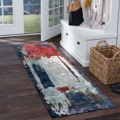 Jinnrug Hallway Narrow Runner Rug Non-Slip Washable Long Corridor Carpet Runners for Entryway, Kitchen, Bedroom Floor Mat 60x100cm/80x350cm/90x400cm (Size : 2 ft 3.3 ft)