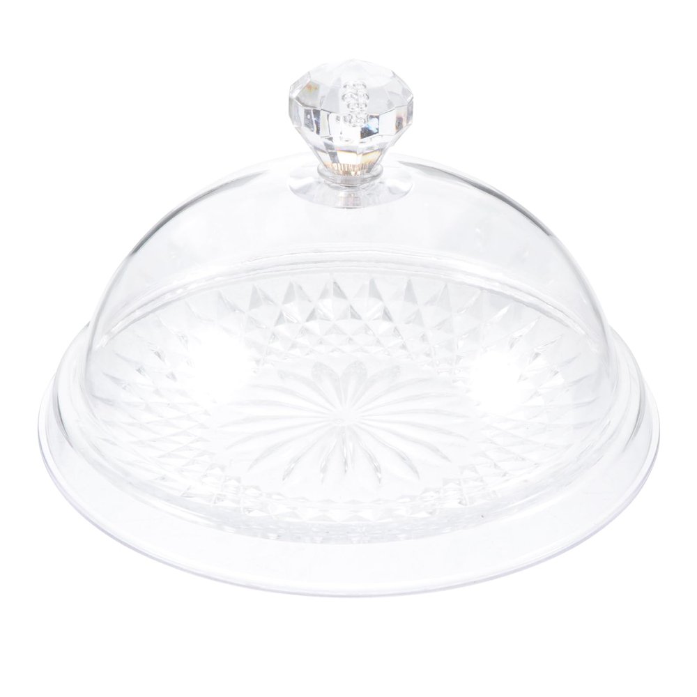 BESTOYARD 1 set cake pan with lid table tray Plastic Cake Dome cake container multi functional serving platter cake plate Bread breakfast tray Fruit Storage Plate protective cover Dessert pp