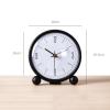 WAOCEO Desk Clock Desk Clock Living Room Home Clock Clock Ornaments Desktop Desktop Simple Small Table Clock Placed Pendulum Clock Clock Quartz view 3