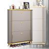 BXKCFYBSQ Slim Shoe Cabinet/Organizer with 3 Drop Down Door Storage Cabinets, Freestanding Shoe Rack for Living Room Entrance Hallway (Size : 60 * 17 * 120cm) view 1