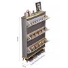 BXKCFYBSQ Slim Shoe Cabinet/Organizer with 3 Drop Down Door Storage Cabinets, Freestanding Shoe Rack for Living Room Entrance Hallway (Size : 60 * 17 * 120cm) view 2