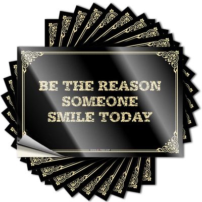 Car Decals Be The Reason Someone Smile Today Stickers Stickers for Cars Car Stickers (Color : Colour, Size : 12X18CM)