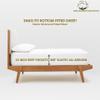 800-Thread-Count, 100% Egyptian Cotton, 34" Split Head Sheet Set 6-PC |1 Fitted, 1 Flat, 4 Pillowcases| 800TC Long Staple Cotton, Fits 12" Deep Pockets - Split Head King Size, White Color view 3