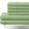 6 Piece Sheet Set - 800-Thread-Count, 100% Egyptian Cotton |1 Fitted, 1 Flat, 4 Pillowcases| 800TC Soft Breathable Long Staple Cotton, Fits 12" Deep Pockets - Alaskan King Size, Sage Color view 1