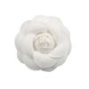 LIBERGA 50 Pcs Artificial Flower Heads Home Decoration Accessories 6.5cm Camellia Flower Heads Aesthetic Faux Flowers for Hair Accessories,White view 1