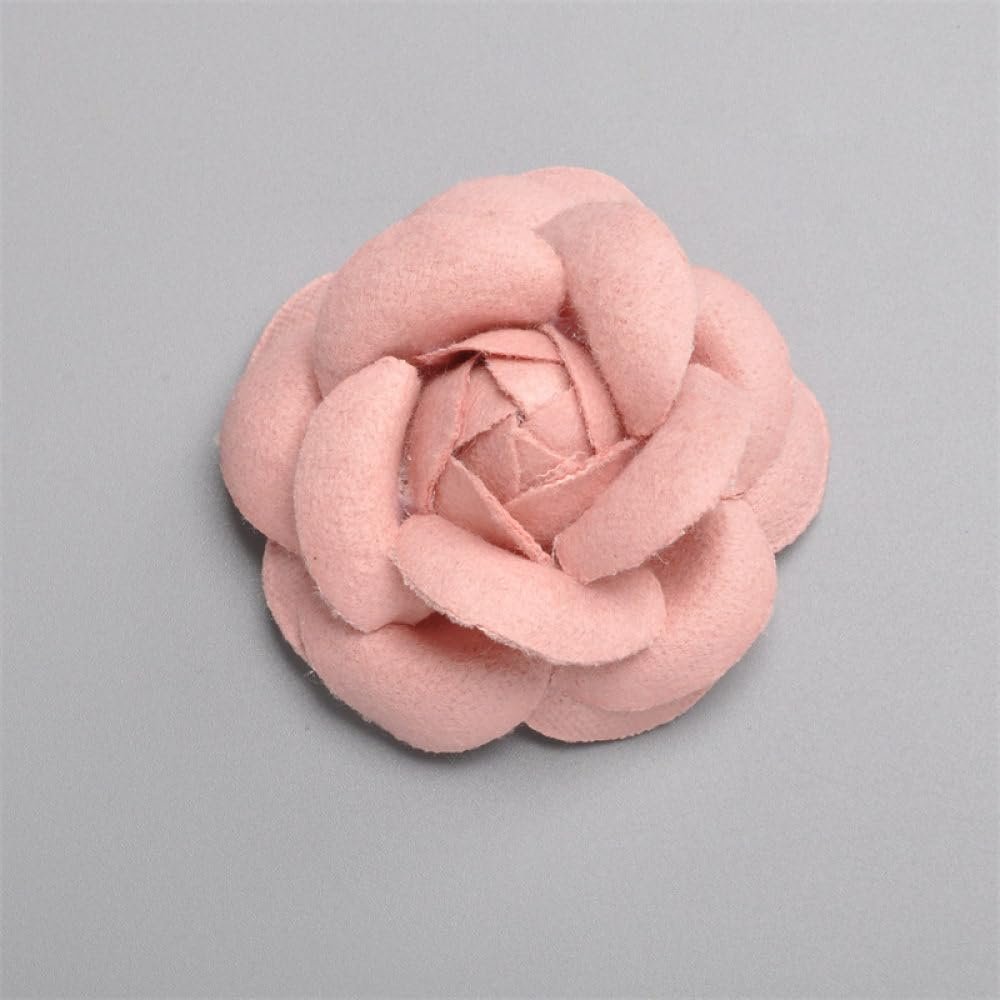 LIBERGA 10 Pcs Artificial Flower Heads Wedding Home Decoration Accessories 5cm Camellia Flower Heads Aesthetic Faux Flowers Decor Crafts,Pink