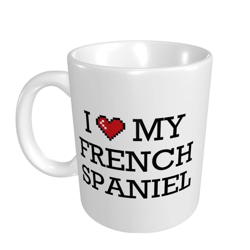 Abipuir Classy Coffee Mugs For Women I Love My French Spaniel Mug Cute Mugs Large Coffee Mugs