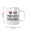 Abipuir Classy Coffee Mugs For Women I Love My French Spaniel Mug Cute Mugs Large Coffee Mugs view 2