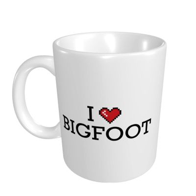 Abipuir Classy Coffee Mugs For Women I Love Bigfoot Mug Cute Mugs Large Coffee Mugs