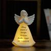 ADAVAS.Y&G Ceramic Praying Angel Figurine Best Gift for Loved Ones Healing Angel Night Light 7" H view 1