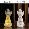 ADAVAS.Y&G Ceramic Praying Angel Figurine Best Gift for Loved Ones Healing Angel Night Light 7" H view 3