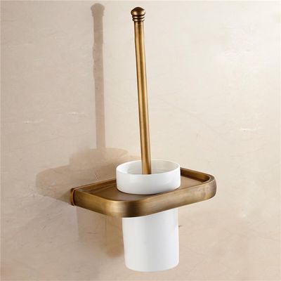Antique Bronze Bathroom Accessories Sets Towel Shelf Towel Holder Toilet Paper Holder Robe Hook Bath Hardware,Toilet Brush Holder