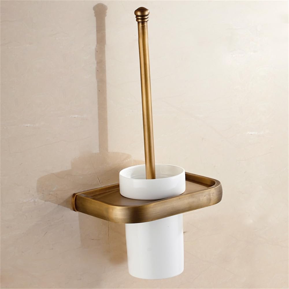 Antique Bronze Bathroom Accessories Sets Towel Shelf Towel Holder Toilet Paper Holder Robe Hook Bath Hardware,Toilet Brush Holder