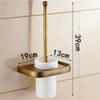 Antique Bronze Bathroom Accessories Sets Towel Shelf Towel Holder Toilet Paper Holder Robe Hook Bath Hardware,Toilet Brush Holder view 2