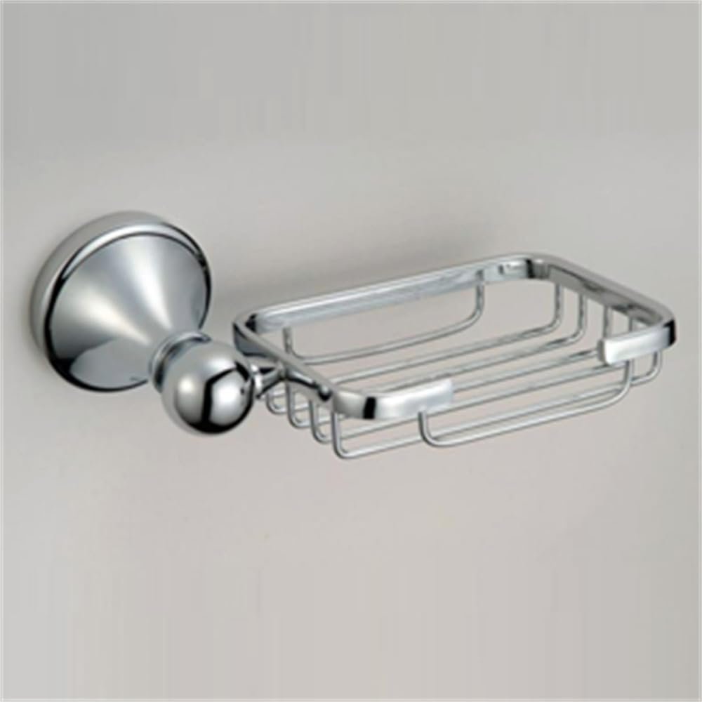 Stainless Steel Bathroom Accessories Set Robe Hook Paper Holder Towel Bar Soap Basket Bathroom Sets Chrome,Soap Basket
