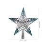 Beatifufu Blue Hollowed Christmas Tree Topper Star 8 Inch Glitter Hanging Xmas Decoration for Home Small Tree Top Ornament view 2