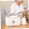 LABRIMP Medicine Case Handle Versatile Storage Case for Home School Travel Large Aid Kit view 2
