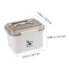 LABRIMP Medicine Case Handle Versatile Storage Case for Home School Travel Large Aid Kit view 3