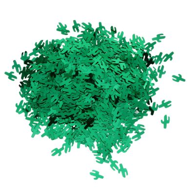 JOINPAYA Cactus Paper Scraps Confetti - 45G Green Sequins for Hawaiian Party Table Decor Birthday Celebrations and Diy Crafts