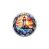Lighthouse Stained Glass Look in Rainbow of Colors and Designs to Choose From - 1.5" DECORATIVE Glossy Ceramic Dresser Drawer PULLS Cabinet Cupboard KNOBS (03) view 1