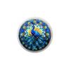 Peacock Stained Glass Look Rainbow of Colors and Designs to Choose From - 1.5" DECORATIVE Glossy Ceramic Dresser Drawer PULLS Cabinet Cupboard KNOBS (19) view 1