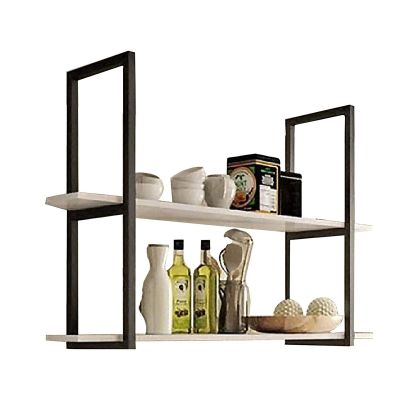 JIAHESHYP Wrought Iron Solid Wood Ceiling Shelf, 2-Layer Ceiling Hanger, Iron Hanging Wine Rack Suspended Ceiling Storage Rack & Display Stand, for Bars/Restaurants/Kitchens (Size : 60 * 30 * 70cm)