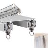 Double Ceiling Curtain Track, Ceiling Mount Curtain Rail System, Room Divider, Aluminum Sliding Drop Ceiling Track Set for Curtains, Curtain Track Ceiling Mounted Straight Ceiling Track ( Color : B , view 1