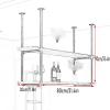 JIAHESHYP Industrial Ceiling Mount Shelf Hanging Floating Shelf, Rustic Garage Storage Rack Wood Shelves, Storage Rack and Display Stand for Kitchen Bar Restaurant, 4 Sizes (Size : 80 * 30 * 90cm) view 2