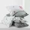 Tribeca Living Portuguese Cotton Flannel Sheets King Size - 170-GSM Deep Pocket Bed Sheet Set for Mattresses up to 21 Inches - 4 Piece Ultra-Soft Printed Bedding in Bella Grey view 4