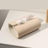 Tissue Box Creative Stone Tissue Box, Living Room and Dining Room Drawer Decoration, High-end Home Tabletop Napkin Paper Box Tissue Box Holder view 4