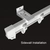 Shower Flexible Bendable Curtain Track, Ceiling/Wall Mount Window Curtain Rod for Bathroom/Shower/Balcony, Room Divider (Color : Wall Mount, Size : 2m/6.5ft) view 2