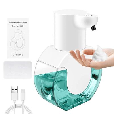 Automatic Foaming Soap Dispenser, Rechargeable Dish Soap Dispenser for Kitchen, 4 Gear Adjustable Touchless Soap Dispenser, 14oz / 420ml Automatic Soap Dispenser for Bathroom, Kitchen