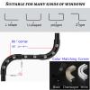 LIYI929GP Ceiling Curtain Track Bay Window Ceiling Curtain Rail with Heavy Duty Roller, Corner Connectors, Hanging Shades, Sheers, Panel Drapes, Single/Double Pole Rail Straight/Curved Room Divider view 3