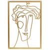CIRONI Metal Minimalist Abstract Woman Wall Art Drawing Single Line Female Home Hanging Wall Art Decor for Kitchen Bathroom Living Room view 1