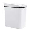 Bathroom Trash Can with Lid,Plastics Automatic Touchless Smart Garbage Can,12L Electric Waterproof Garbage Bin,Rubbish Can for Kitchen, Office, Living Room, Toilet, Bedroom (White) view 1