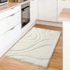 DEXDE Bathroom Rugs Mat, Soft Plush Shaggy Microfiber Bath Runner Rug Non Slip Bath Mats for Bathroom Floor Machine Washable Absorbent Carpet for Shower Tub,White 24"x36" view 2