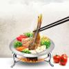 XENITE Gold Plated Round Chafing Dish Set, Stainless Steel Buffet Server Food Warmer with Food Pan, Fuel Holders & Lid, for Caterings Kitchen Party Dining Buffet (Size : 28cm) view 2
