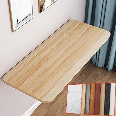 Wall Mounted Drop Leaf Table,Drop Down Table,Floating Folding Computer Desk,Collapsible Workbench For Home Office,Laundry Room,Garage,Basement Bar,Study,Bedroom,Kitchen ( Color : Beige , Size : 50*40c