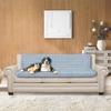 Dogs/Cats Bed Mats, Dog Pad Washable Removable Couch Cover with Anti-Slip Back, Plush Long Fur Mat, Perfect for Small, Medium and Large Dogs.(Light Gray-Bubble, 52"x82") view 2