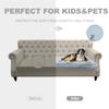 Dogs/Cats Bed Mats, Dog Pad Washable Removable Couch Cover with Anti-Slip Back, Plush Long Fur Mat, Perfect for Small, Medium and Large Dogs.(Light Gray-Bubble, 52"x82") view 3