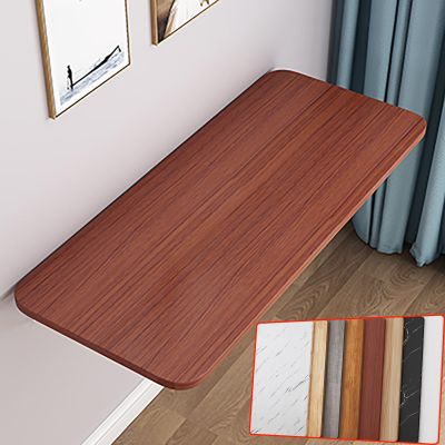 Wall Mounted Drop Leaf Table,Drop Down Table,Floating Folding Computer Desk,Collapsible Workbench For Home Office,Laundry Room,Garage,Basement Bar,Study,Bedroom,Kitchen ( Color : Brown , Size : 90*40c
