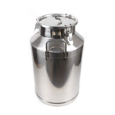 60L/15.85Gal Stainless Steel Farm Milk Can Wine Pail Dairy Pot Bucket Tote Jug Milk Bottle Oil Barrel Tea Canister Silicone seal with Carry Handle