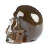 2.0" Premium Brazilian Agate Hand Carved Crystal Skull, Realistic, Crystal Healing5 view 3
